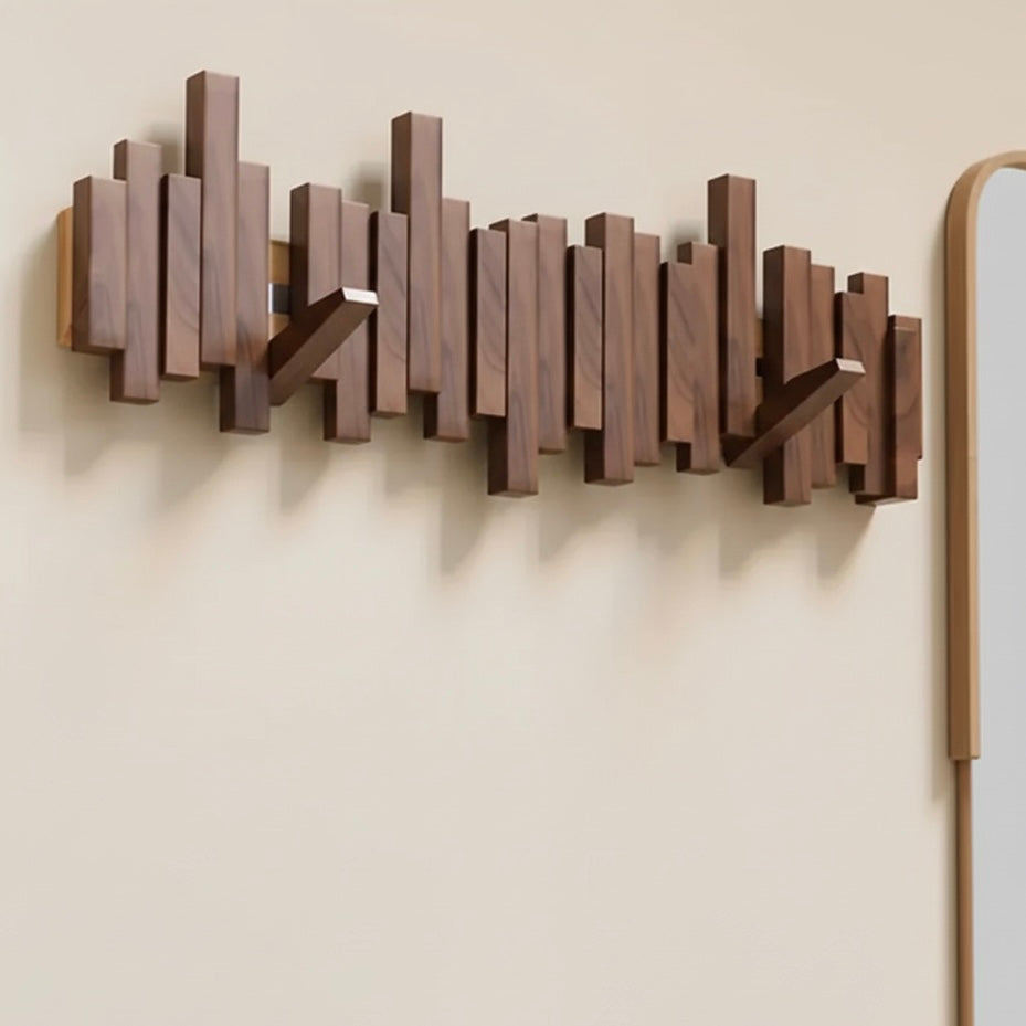 Single Minimalist Wall Hook – Solid Wood, Indoor Use for Entryway & Hallway