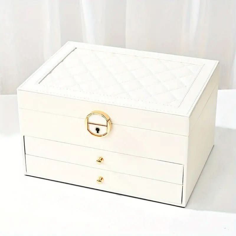 Opulent Leather Jewelry Organizer for Timeless Elegance