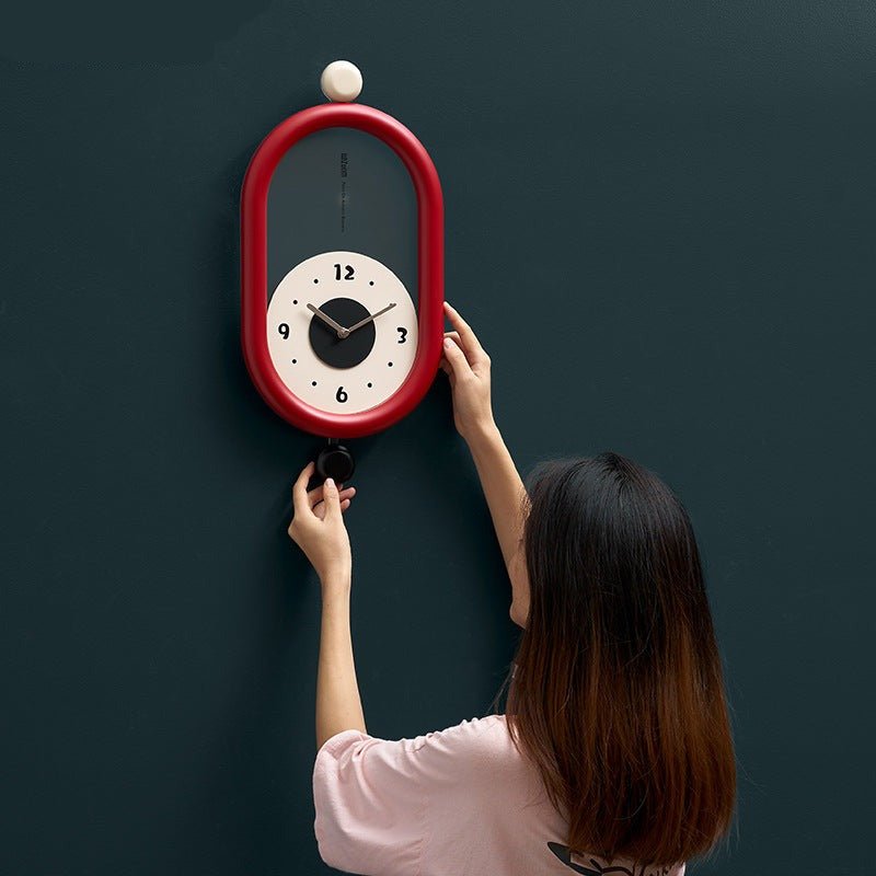 Chic Long Wall Clock with Elegant 3D Design and Whisper-Quiet Mechanism