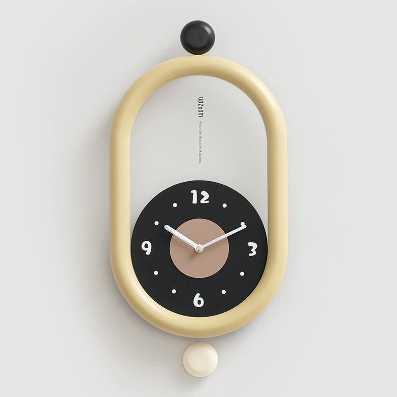 Chic Long Wall Clock with Elegant 3D Design and Whisper-Quiet Mechanism