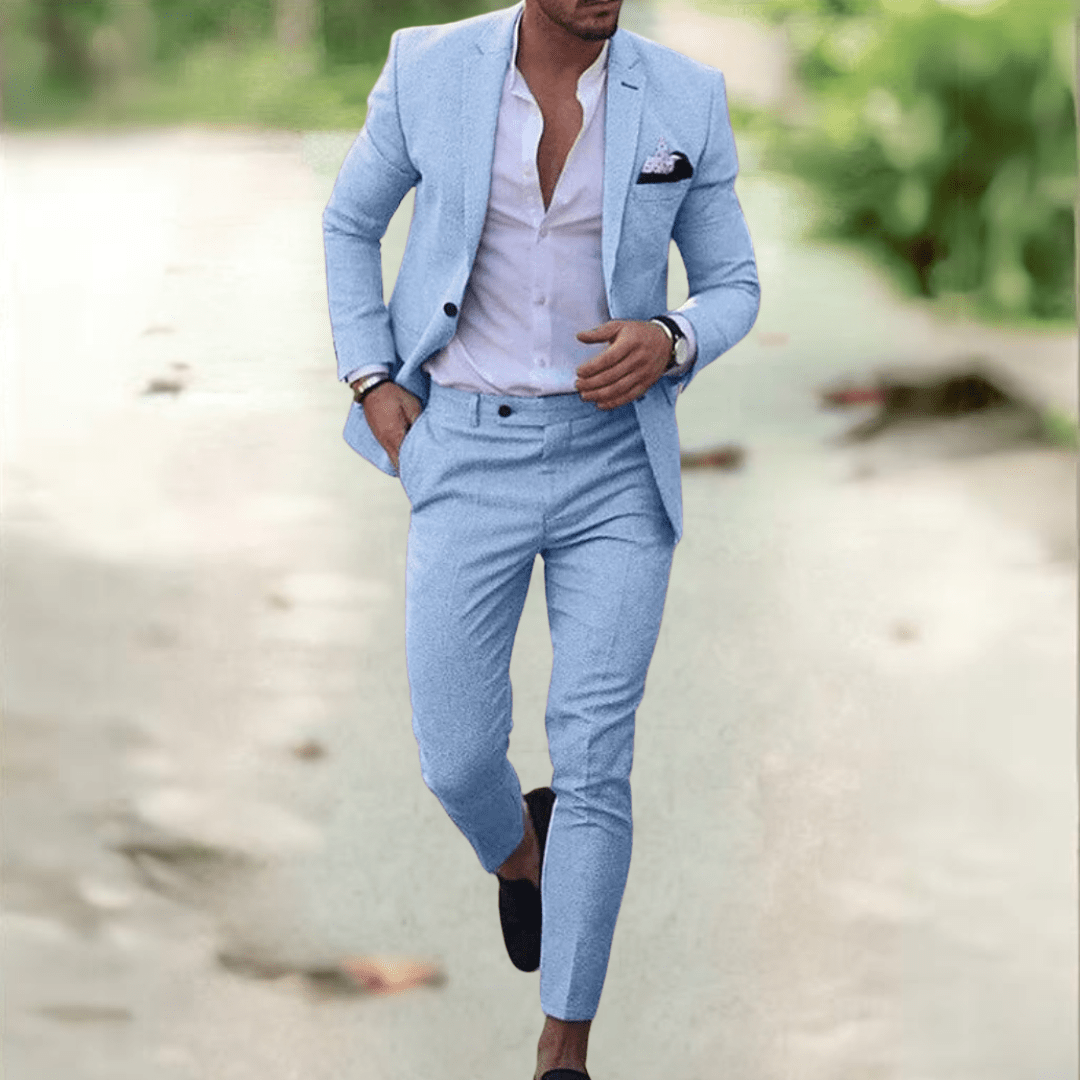 Refined Elegance Men's Slim Fit Suit Set for Every Occasion