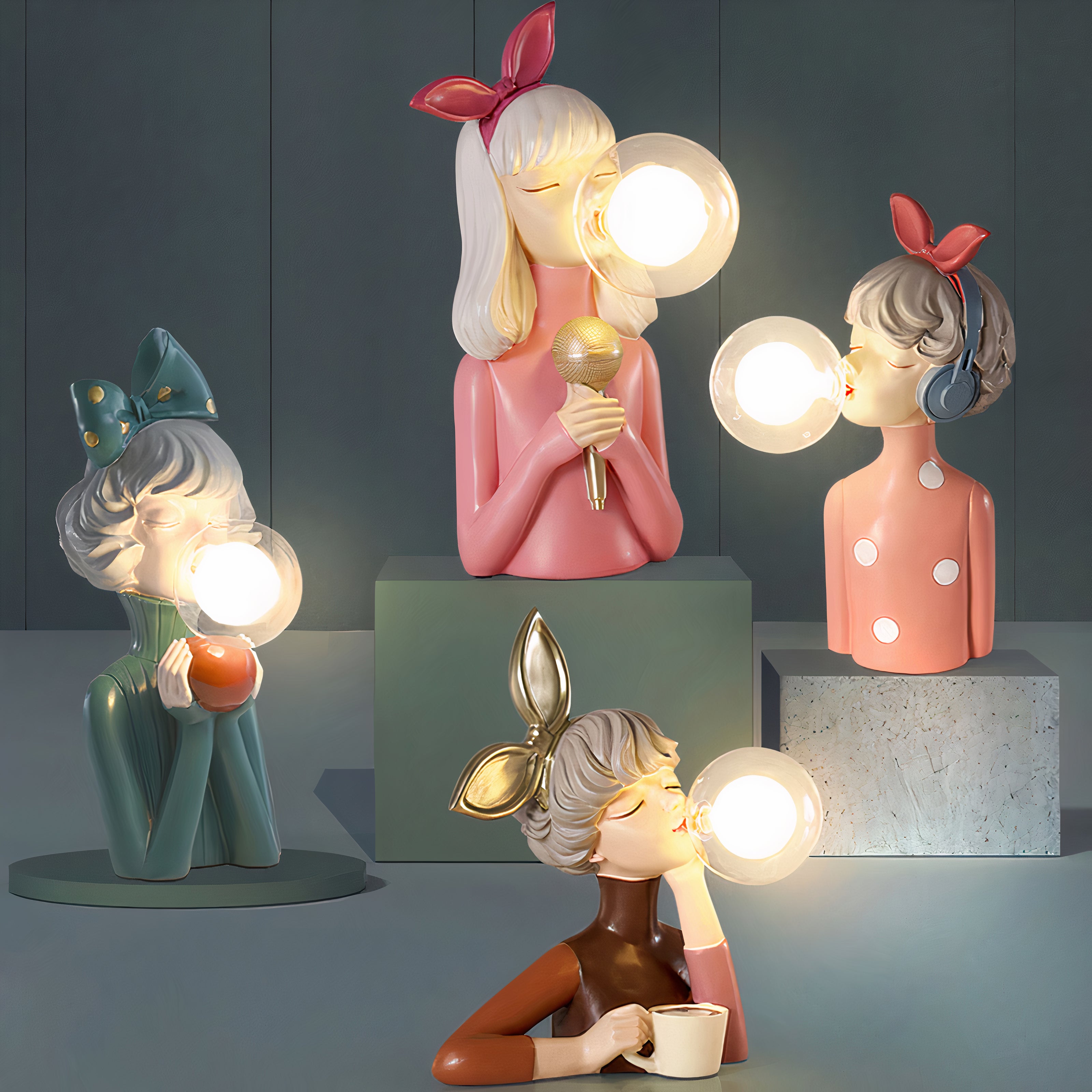 Taavita Artisan Sisters Table Lamp, handcrafted & stylish