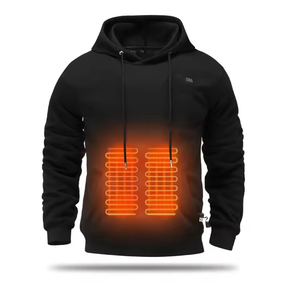 Men's Heated Hoodie with USB Heating Technology