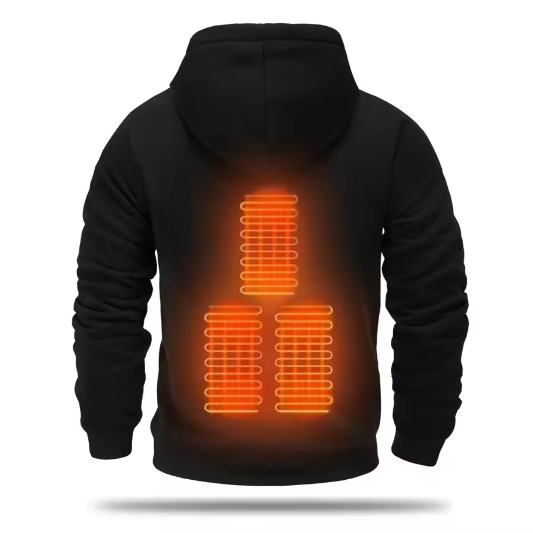 Men's Heated Hoodie with USB Heating Technology