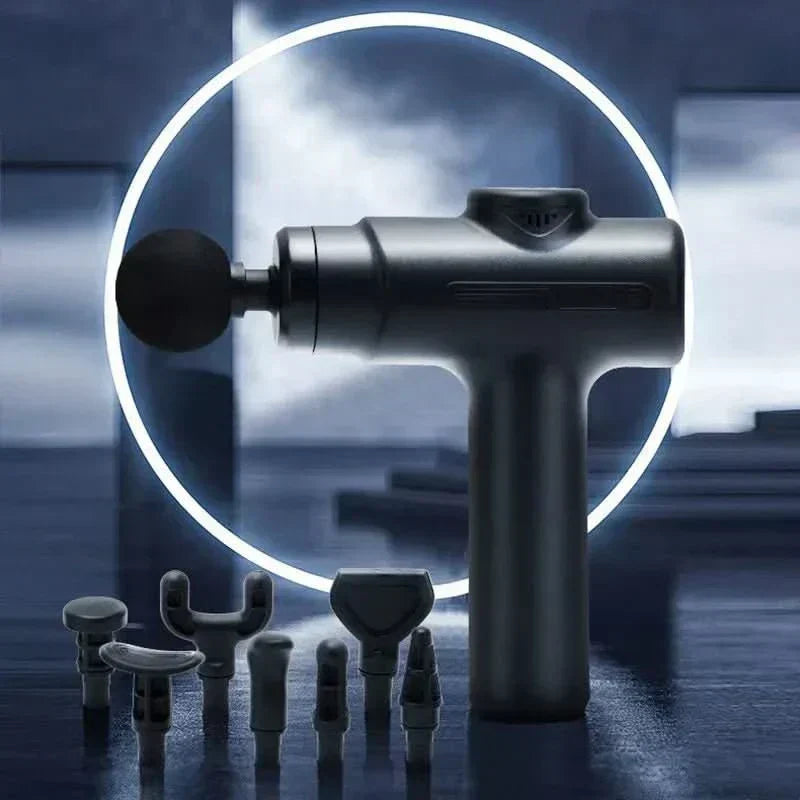 ReliefWave Pro Massage Gun with 8 Attachments for Targeted Therapy