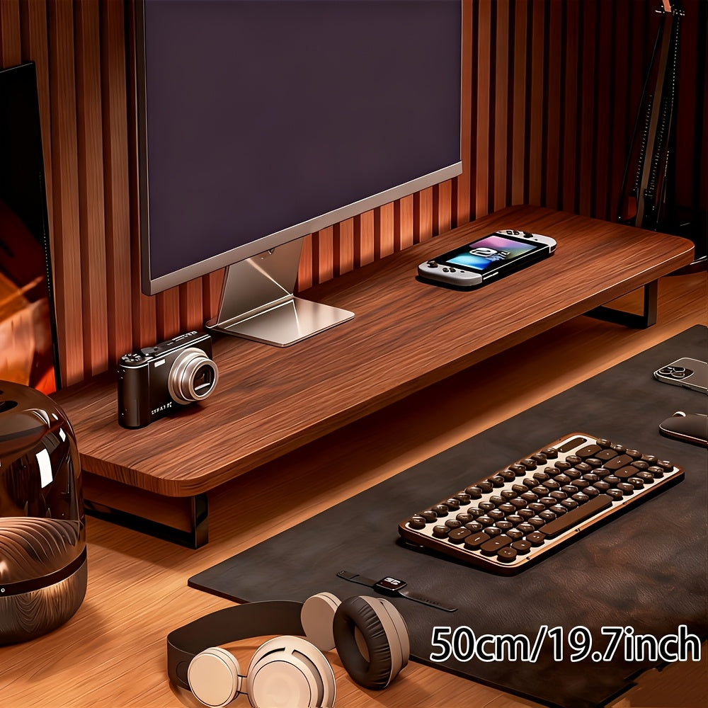 Ergonomic Monitor Riser for Elevated Workspace | Space-Saving Stand