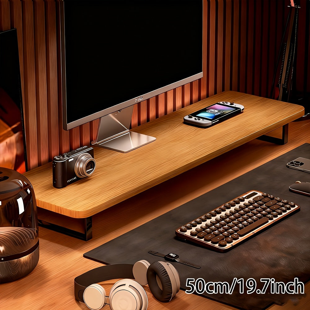 Ergonomic Monitor Riser for Elevated Workspace | Space-Saving Stand