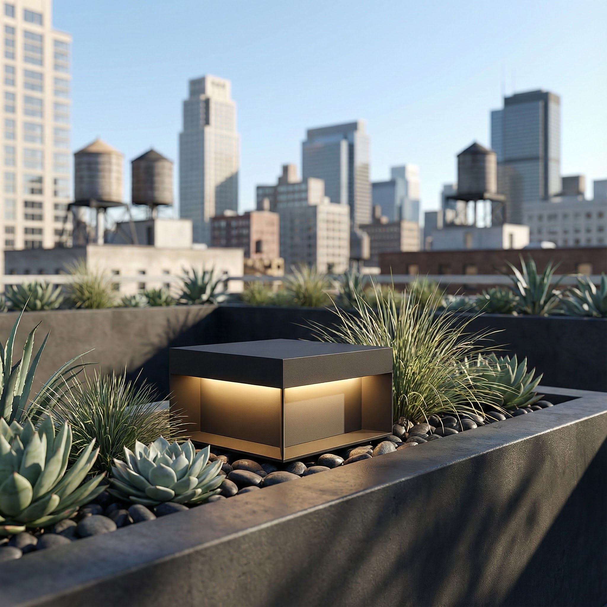 SolaraGlow Contemporary Solar Lighting Solution for Outdoors