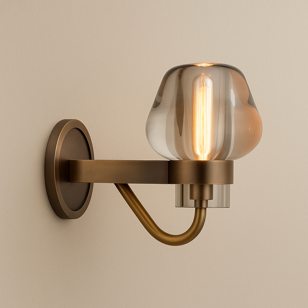 LuxeAura Modern Crystal Wall Sconce for Elegant Spaces