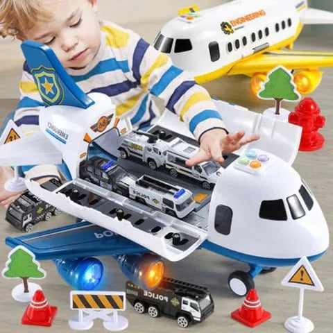 XL Airplane Toy Set with Interactive Features for Emergency Rescue Play