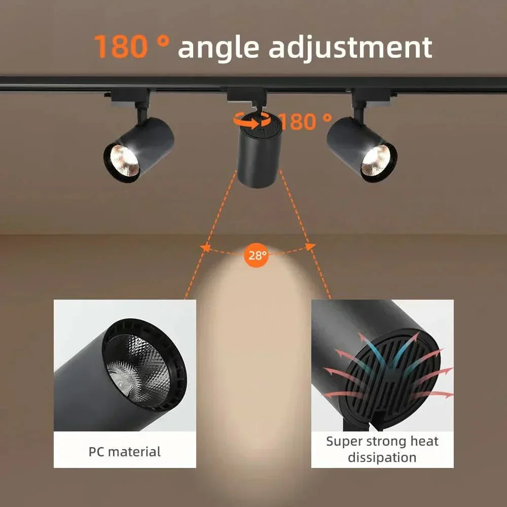 LumenCraft Adjustable LED Spotlight for Home and Office