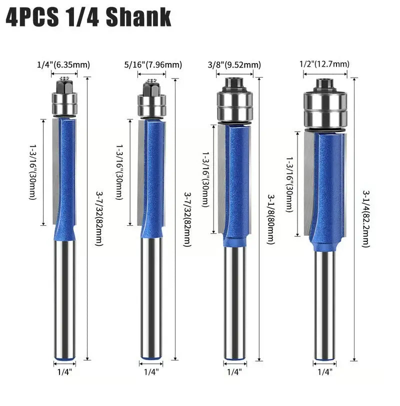 Set of 4 Polishing and Deburring Tools for Smooth Finishing