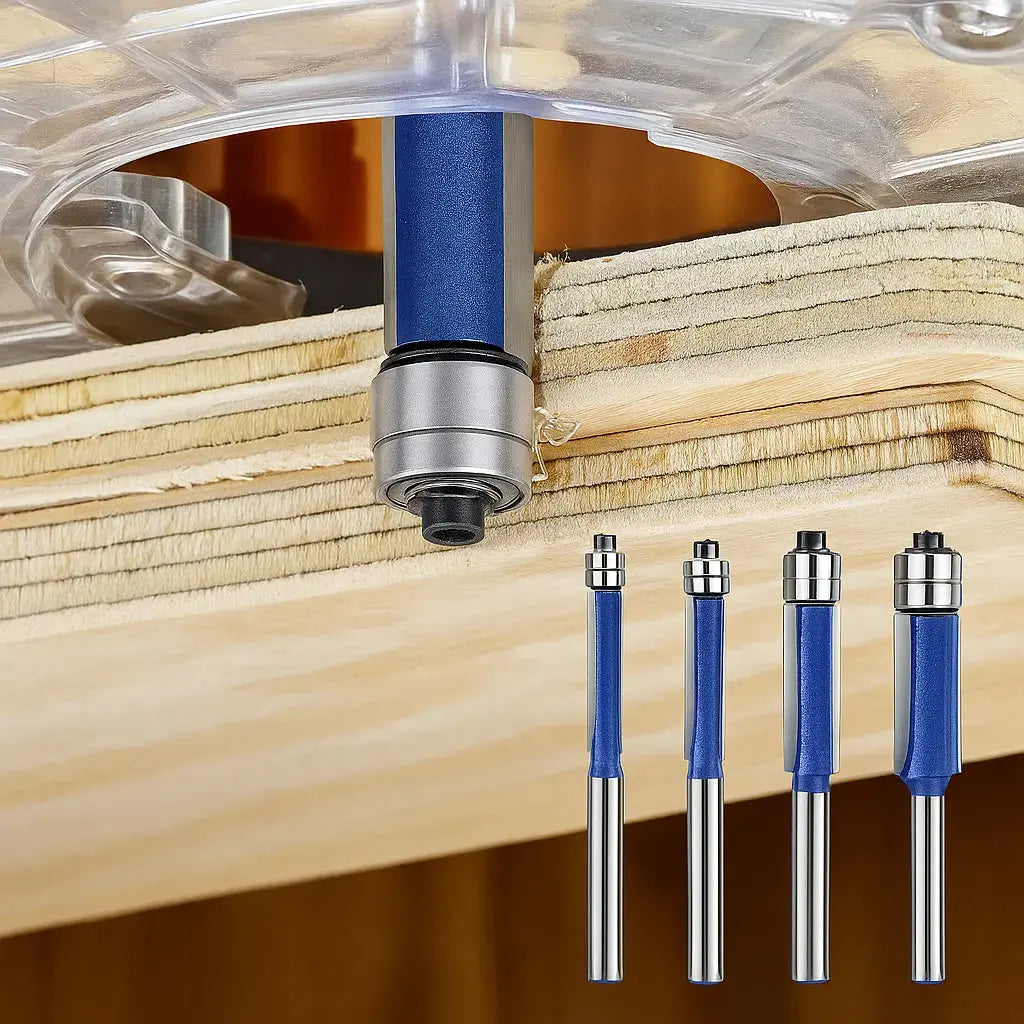 Set of 4 Polishing and Deburring Tools for Smooth Finishing