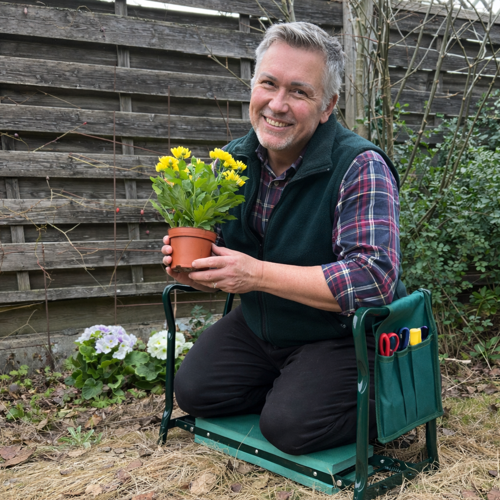 GardenBuddy Comfort Kneeler & Seat for Effortless Gardening