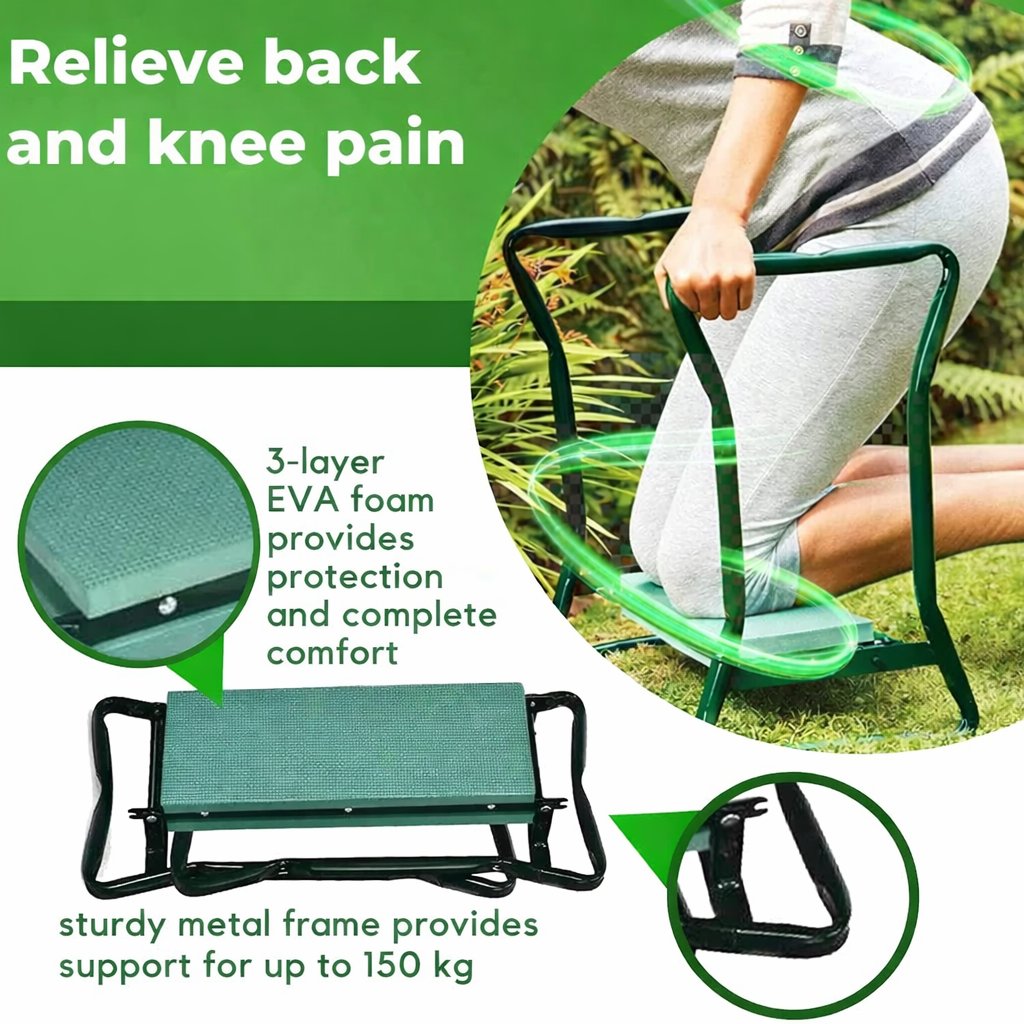 GardenBuddy Comfort Kneeler & Seat for Effortless Gardening