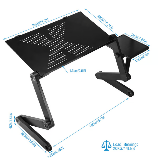 FlexiStand 360 Adjustable Laptop Support for Comfort and Wellness