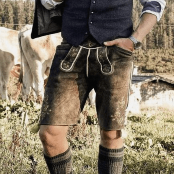 Classic Men's Leather Trousers for Festivals and Events