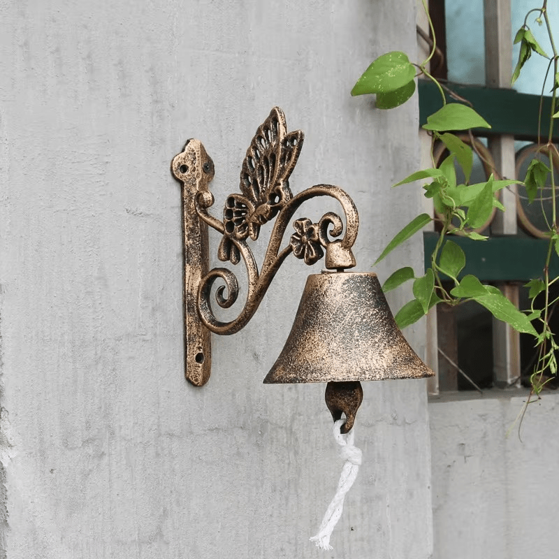 Charming Vintage-Style Cast Iron Doorbell for Elegant Entrances