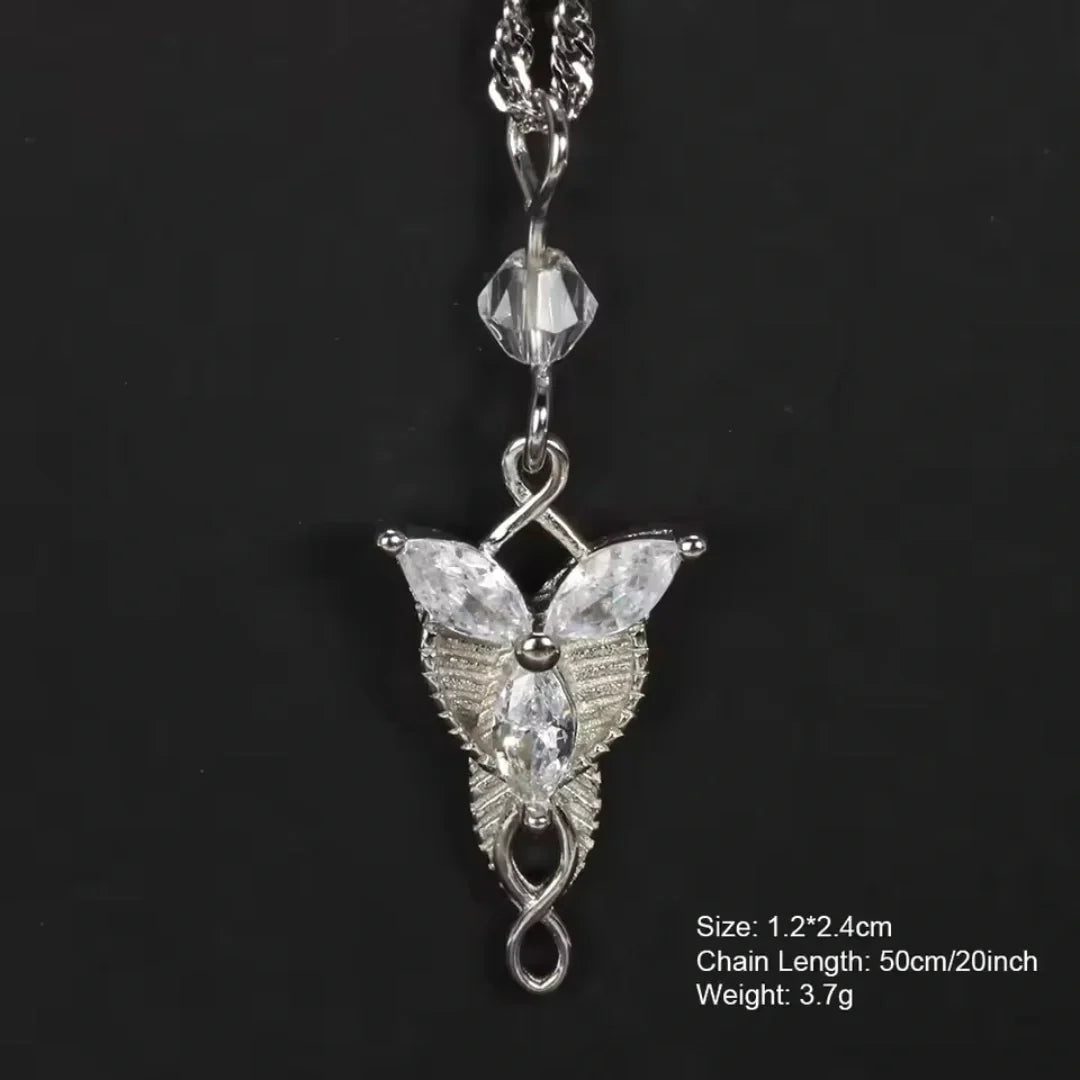 Elven Radiance Pendant Necklace – Premium Sterling Silver