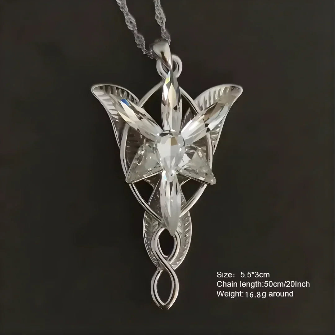 Elven Radiance Pendant Necklace – Premium Sterling Silver