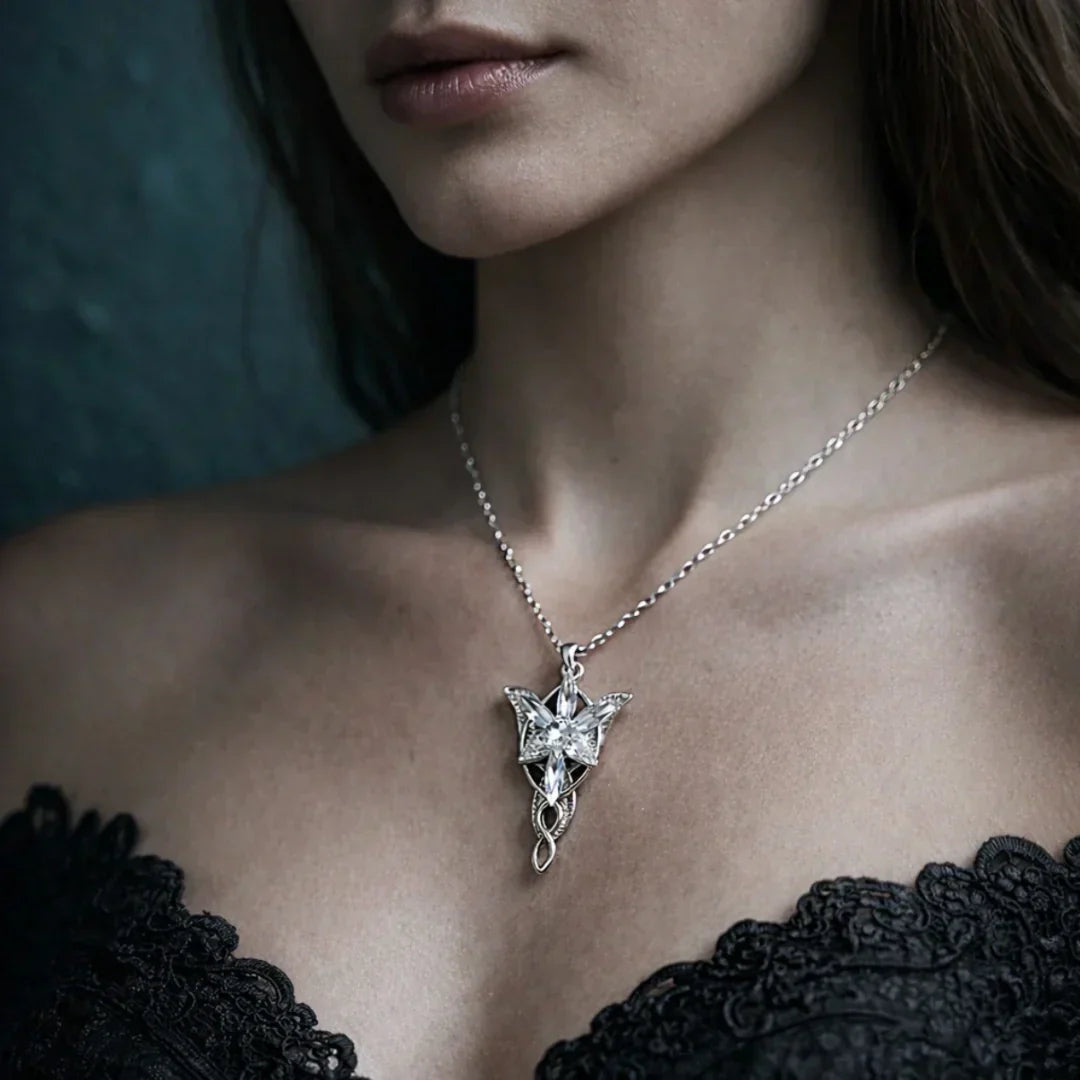 Elven Radiance Pendant Necklace – Premium Sterling Silver