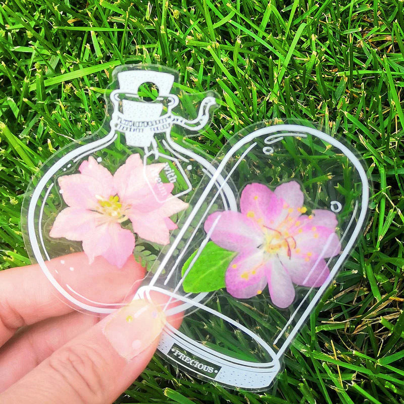 Dried Flower Bookmark Set Featuring Unique Pressed Floral Design - Ideal Gift for Nature Enthusiasts