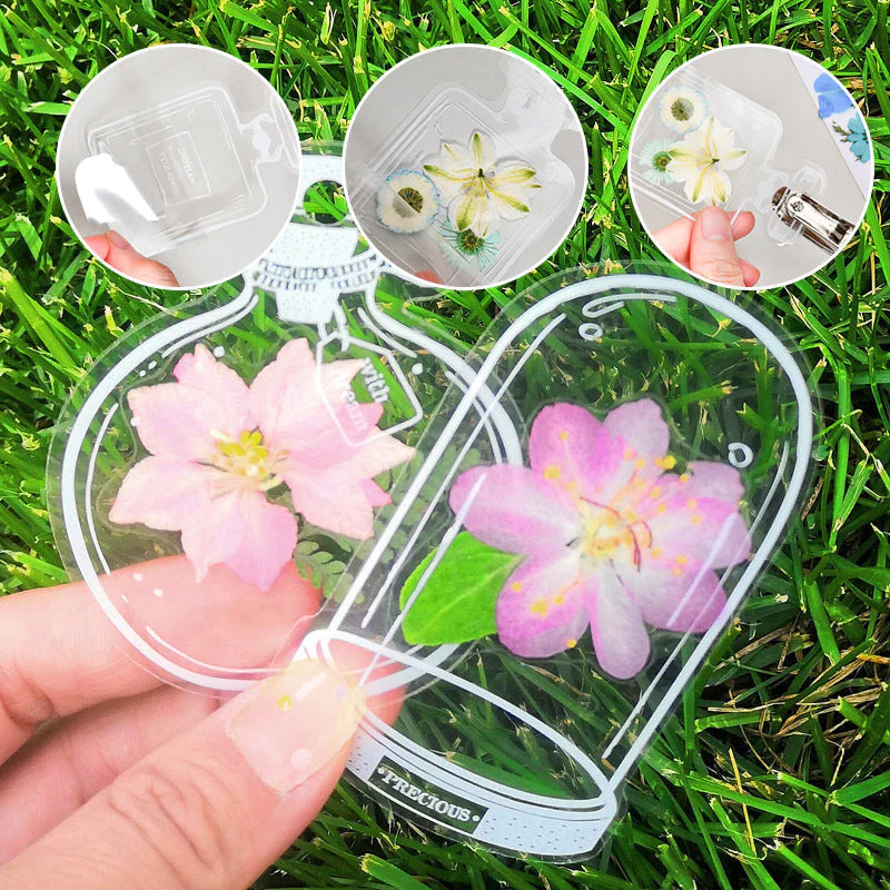 Dried Flower Bookmark Set Featuring Unique Pressed Floral Design - Ideal Gift for Nature Enthusiasts