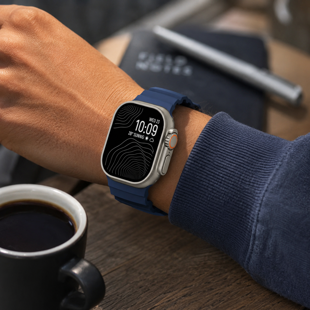 Water-Resistant Adjustable Smartwatch Band for Active Lifestyles
