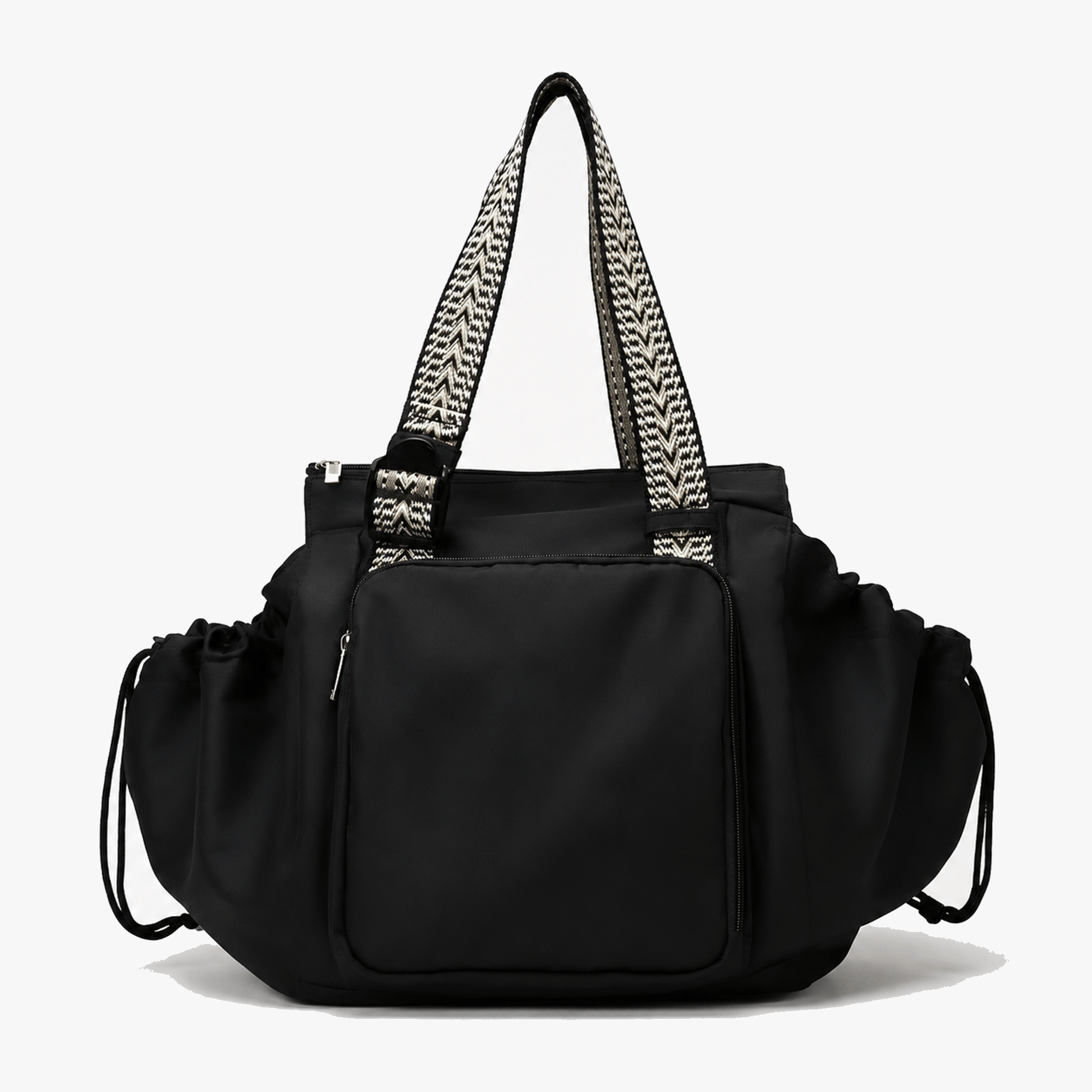 Lightweight Water-Resistant Tote Bag with 15 Pockets and Adjustable Straps