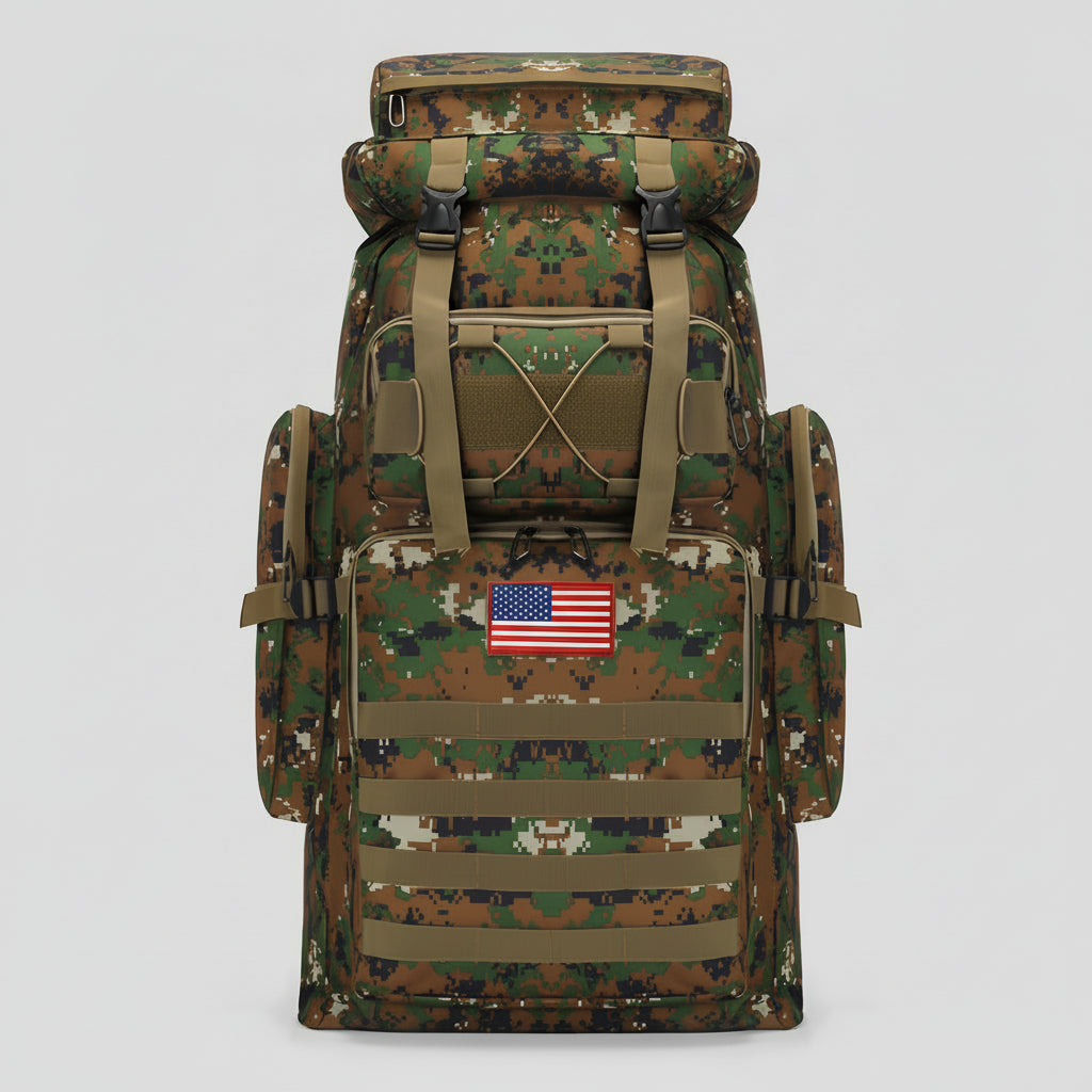 Large Tactical Hiking Backpack - Comfortable Daypack for Outdoor Use