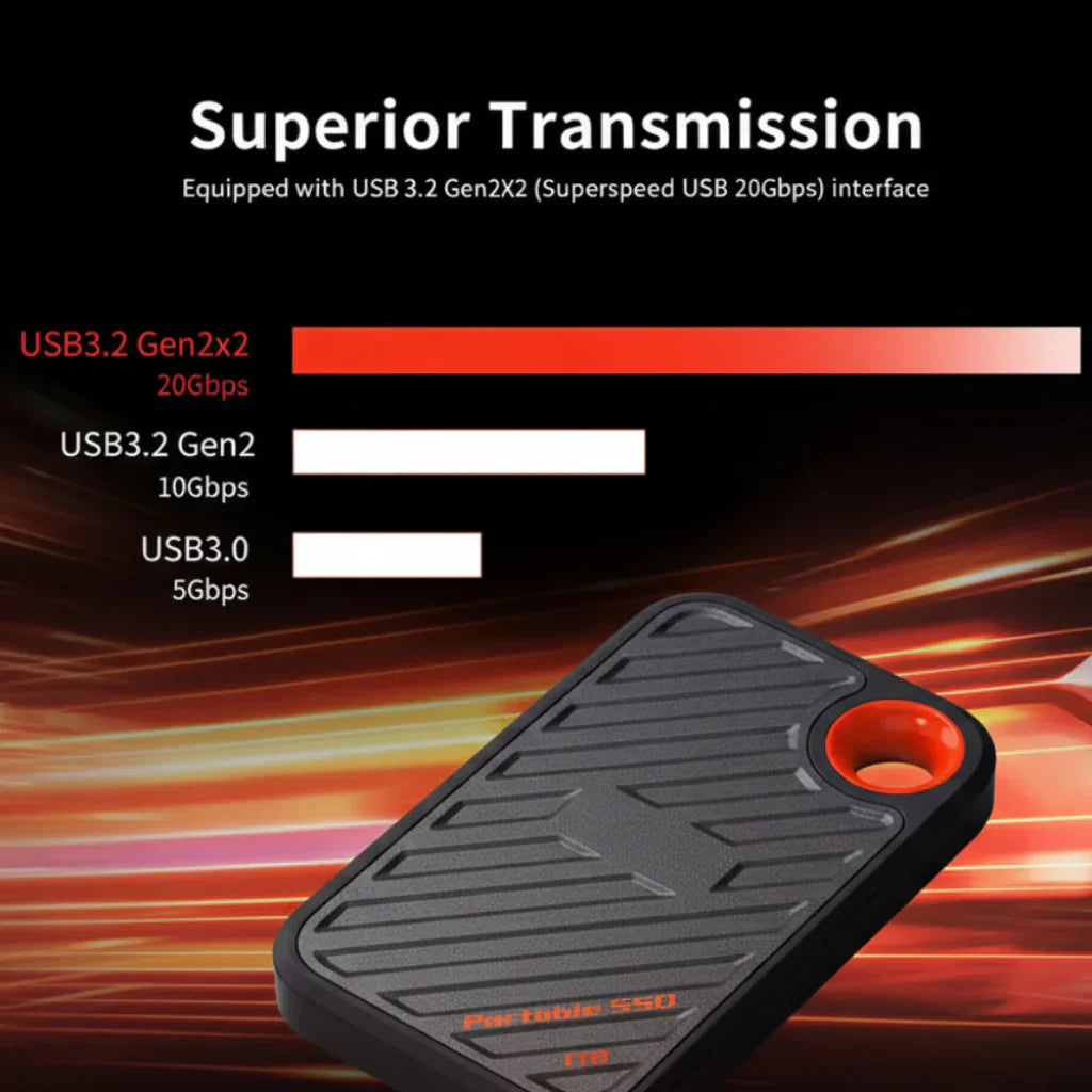 Slim and Portable SSD for Effortless Data Storage and Backup