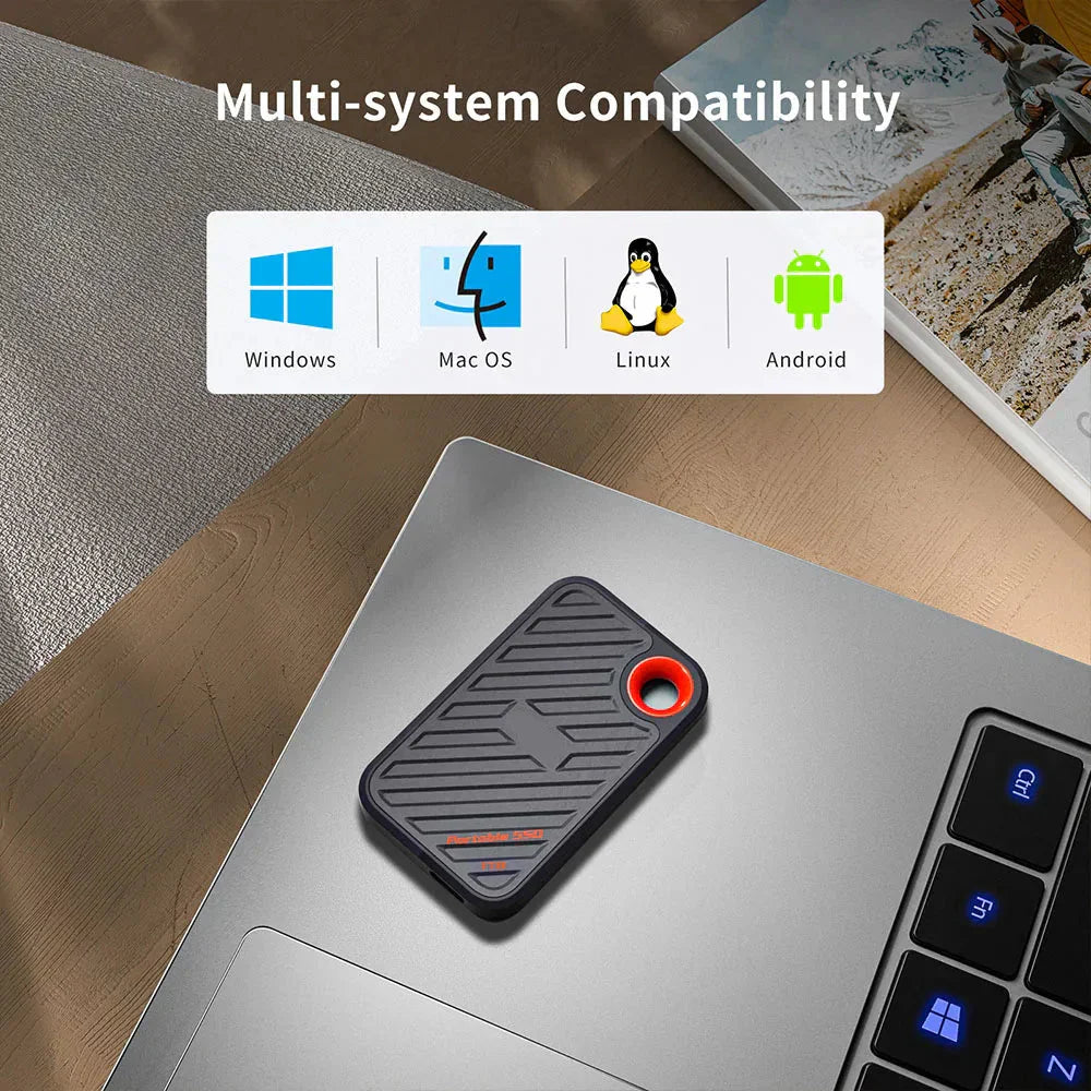 Slim and Portable SSD for Effortless Data Storage and Backup