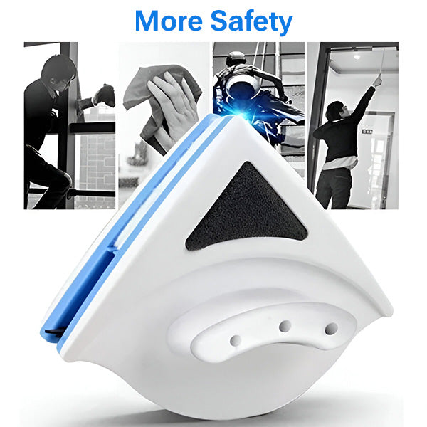 Dual-Sided Magnetic Glass Cleaner for Effortless Shine