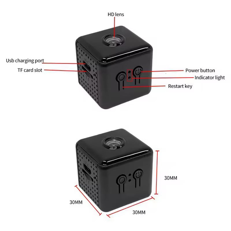 Indoor WiFi Security Camera - 1080P HD, Night Vision, 150° Viewing Angle
