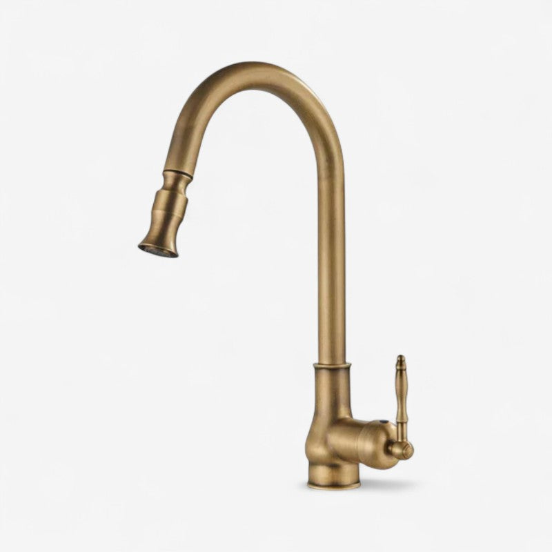 Classic Brass Kitchen Tap – Flexible Spout for Effortless Use