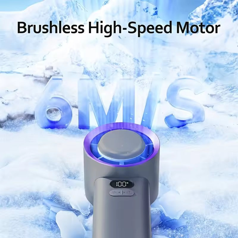 Rechargeable Handheld Fan – Portable with 3 Speed Options & 10-Hour Runtime