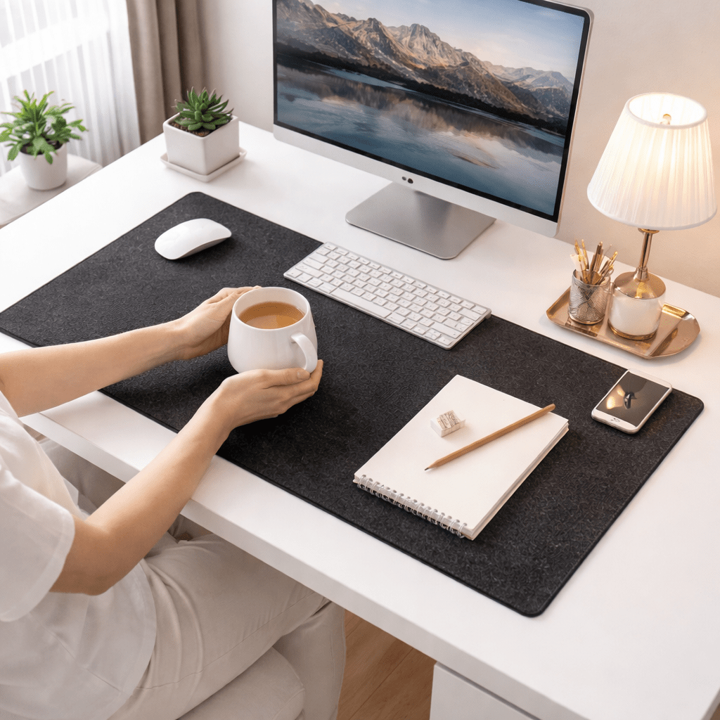 ComfortCove Felt Desk Protector for a Neat Workspace