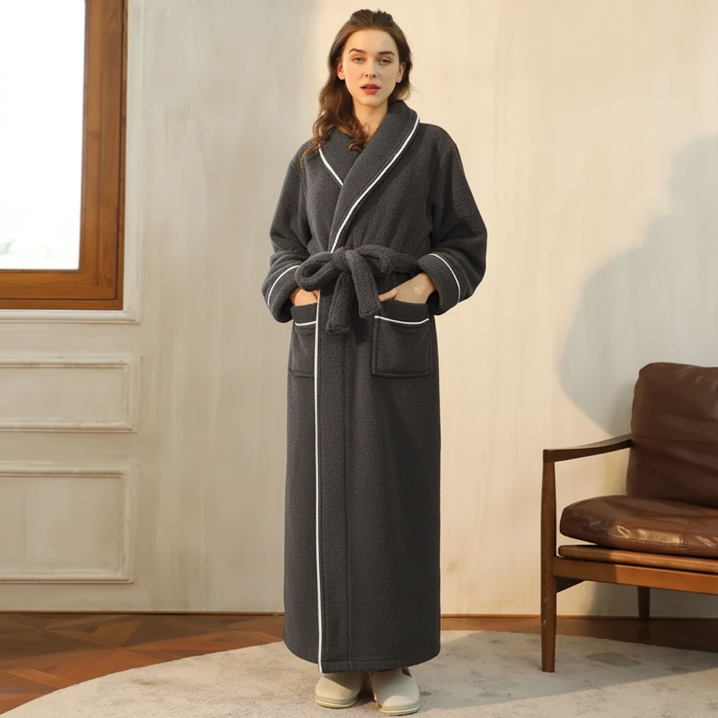 Snug Winter Robe with Full Sleeves for Ultimate Comfort