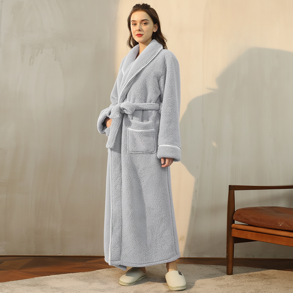 Snug Winter Robe with Full Sleeves for Ultimate Comfort