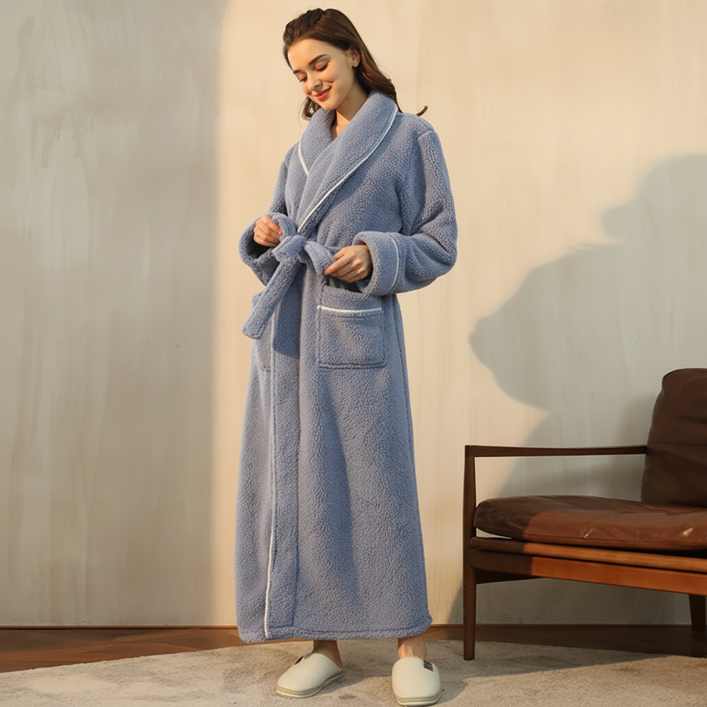 Snug Winter Robe with Full Sleeves for Ultimate Comfort