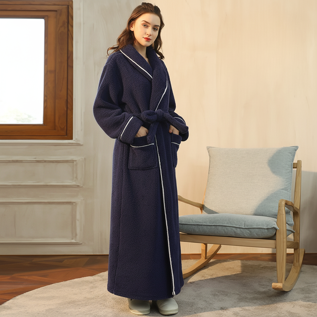 Snug Winter Robe with Full Sleeves for Ultimate Comfort