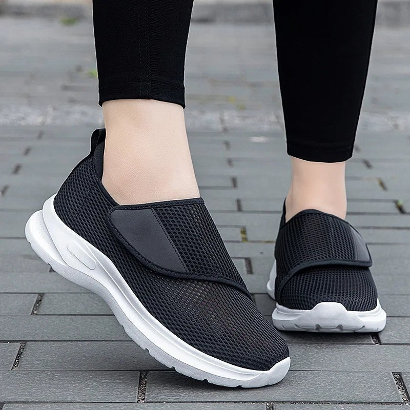 ComfortFit Adjustable Casual Sneakers for Wide Feet