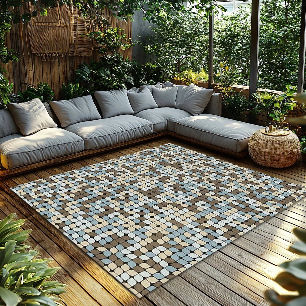 CozyArt Plush Flannel Area Rug with Modern Design