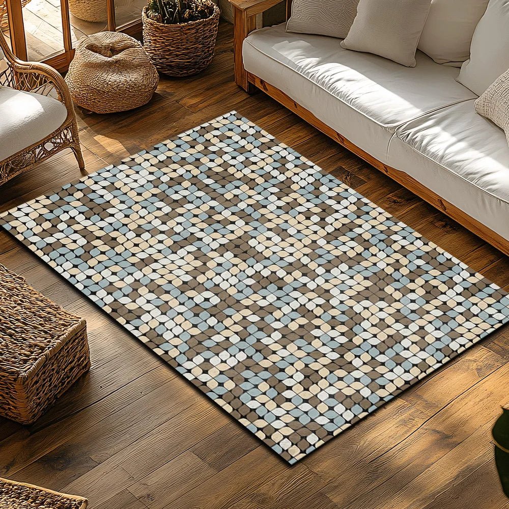 CozyArt Plush Flannel Area Rug with Modern Design