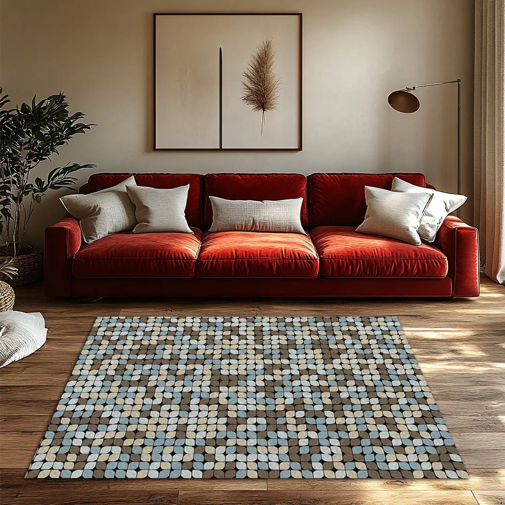 CozyArt Plush Flannel Area Rug with Modern Design