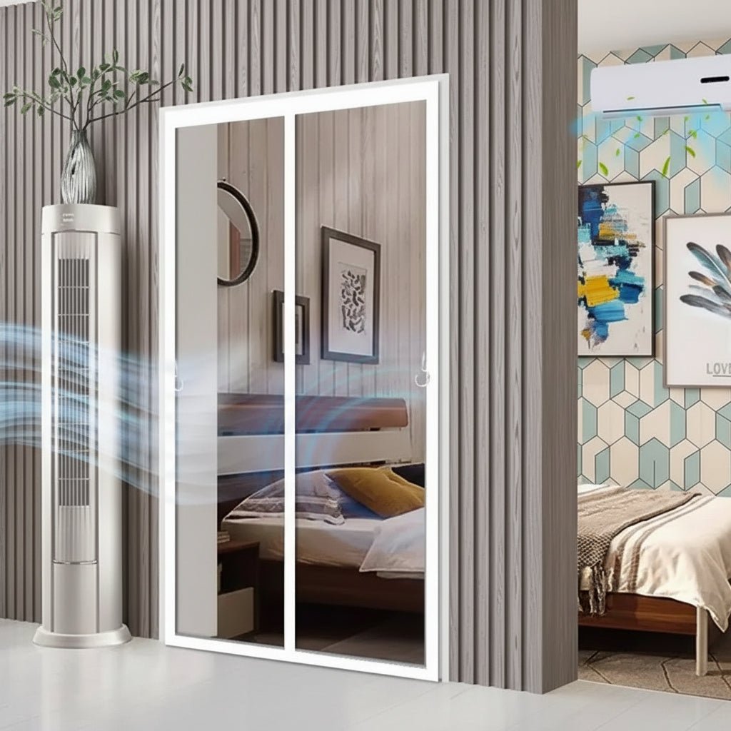 ClearShield Windproof Partition Curtain for Efficient Airflow