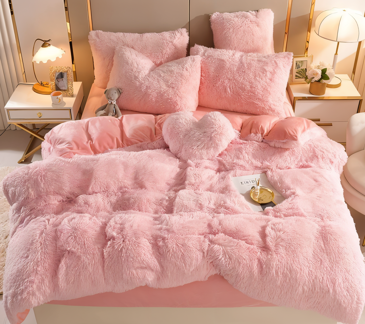 Cozy All-Season Fleece Bedding Set for Soft, Breathable Comfort