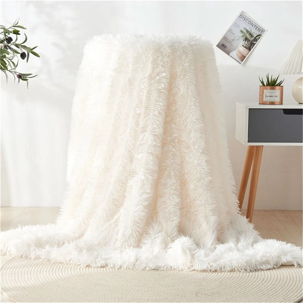 CozyNest Luxe Faux Fur Throw Blanket for Ultimate Comfort
