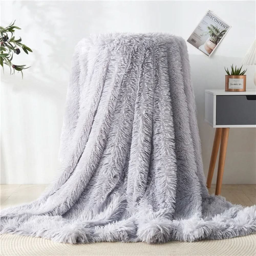 CozyNest Luxe Faux Fur Throw Blanket for Ultimate Comfort