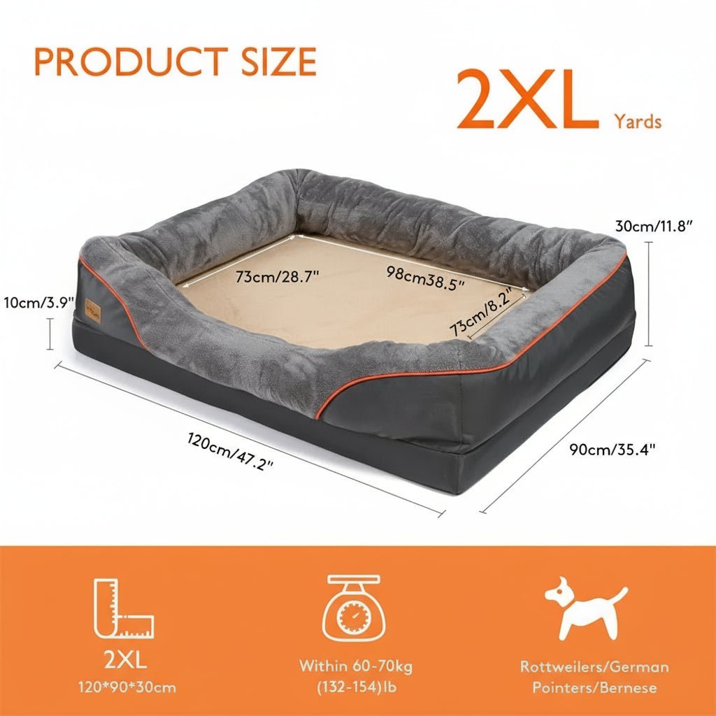 Canine Comfort Orthopedic Mattress with Memory Foam & Waterproof Cover
